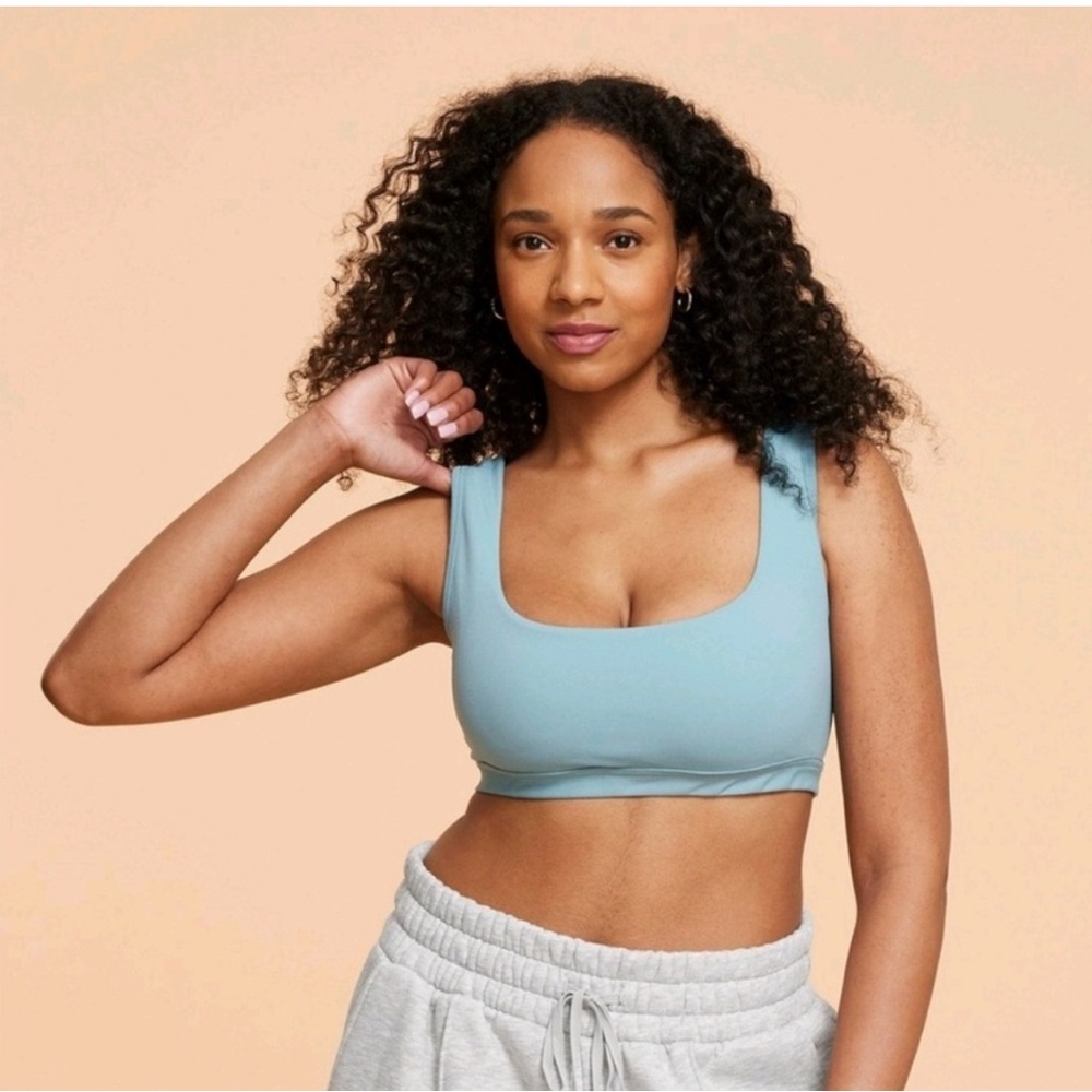 Blogilates Women's Blue Criss Cross Sports Bra